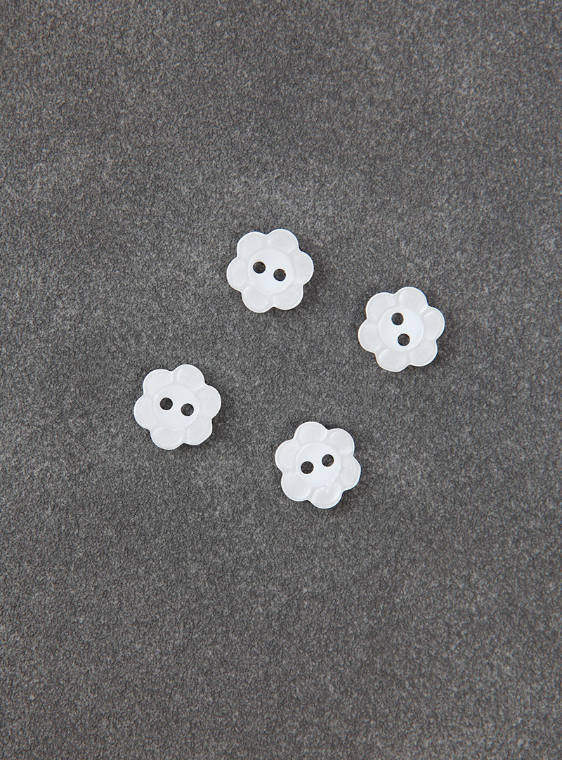  [Basic Button] Pure Flower Button (13mm)