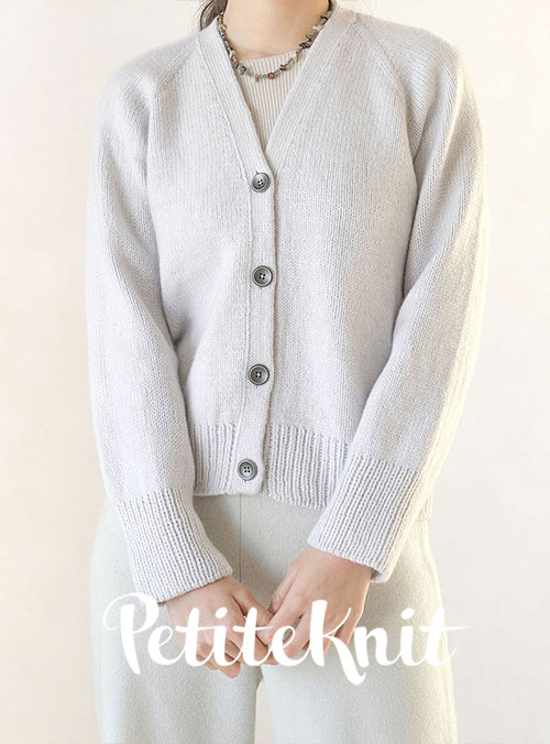 [PetiteKnit] Cream Cashmere Champagne Cardigan