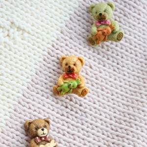 [Character Button] Doll Inside Bear Button (20 x 25mm)