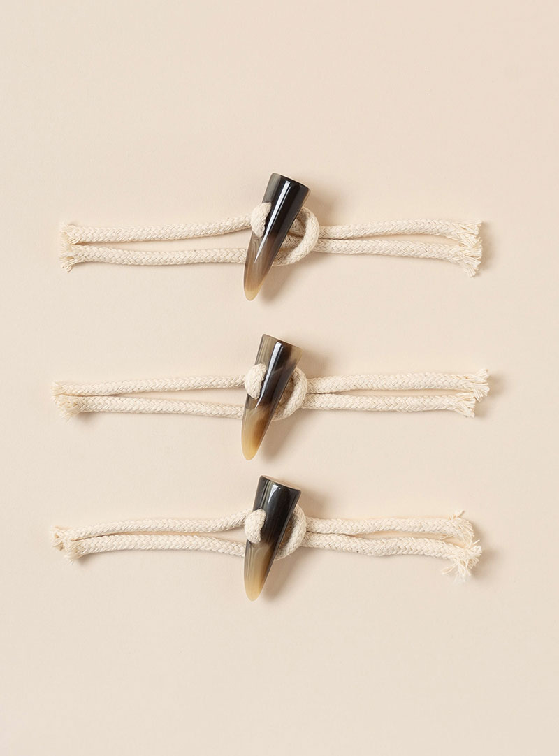 [Horn Button] Latte Toggle Button (Tteokbokki Duffle Coat)