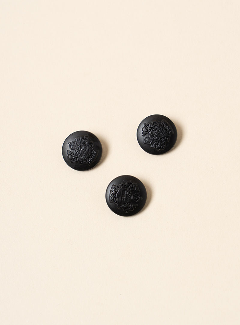 [Basic Button] Black Scotty Button (21mm)