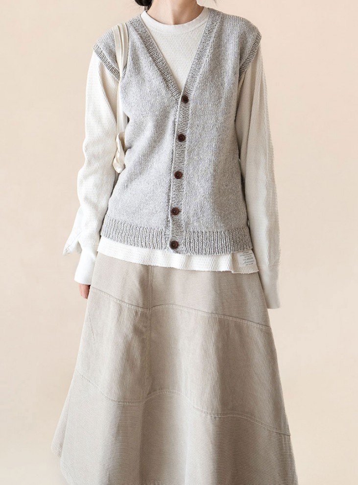 [PDF design] Simply Denim Basic Open Vest (Unisex) Design