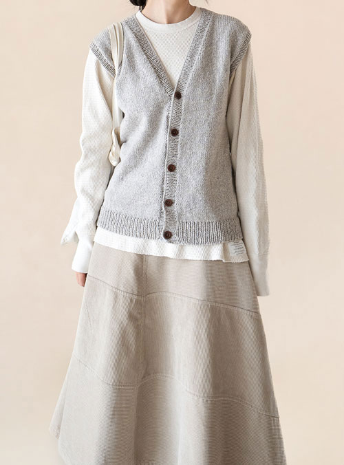 [PDF design] Simply Denim Basic Open Vest (Unisex) Design