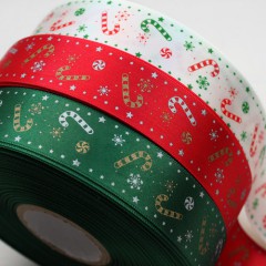 [ribbon/tape/Race] Chris Hermps Candy Cane Ribbon (for gift wrapping) (1Hermp:90cm)