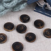[Basic Button] Black Antique Button (20mm)
