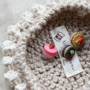 [Character Button] Strawberry Mini Cake Button (10mm)