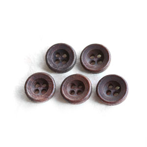 [Wooden Button] Wooden Button with Frame (12mm)