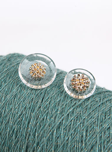[Horn Button] Gold Waffle Button (15mm/18mm/21mm/25mm)