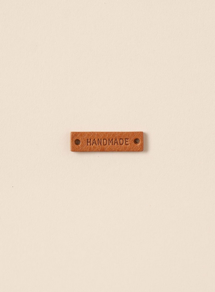 [Tags/Labels/Wappen] Mini Handmade Cowhide Labels