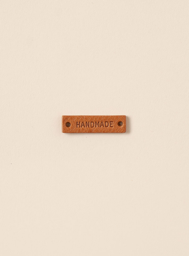 [Tags/Labels/Wappen] Mini Handmade Cowhide Labels