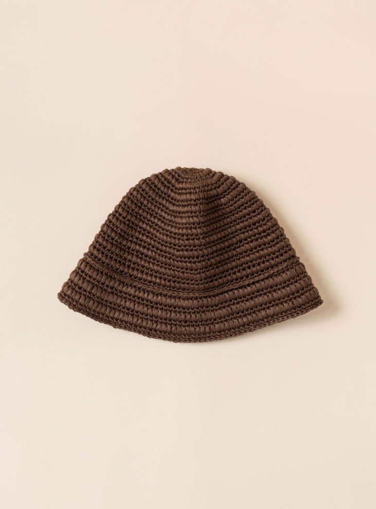 [PDF pattern] Cupro Raffia Woven Bucket Hat Pattern (Video)