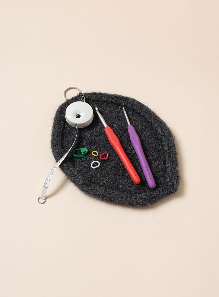 [PDF pattern] Fork Wool Felt Tray Pattern (Video)