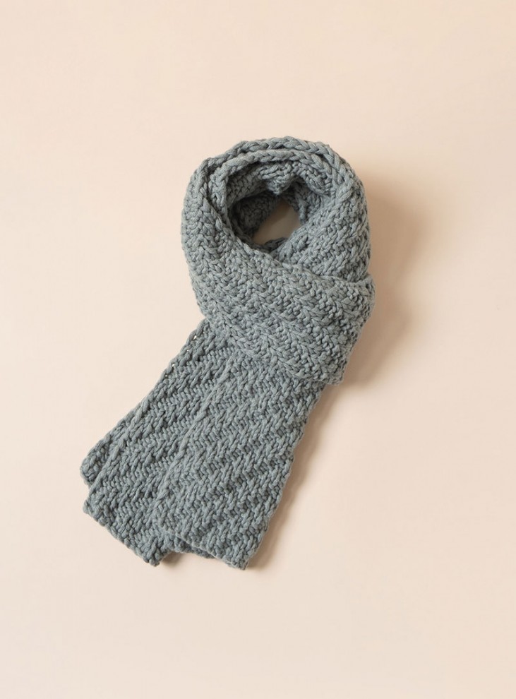 [PDF pattern] Teddy Wool 30 Herringbone Scarf Pattern (Video)