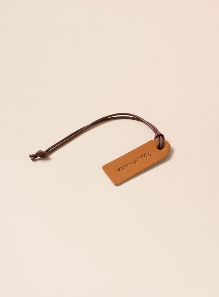 [Tags/Labels/Wappen] Handmade full-grain leather name tag