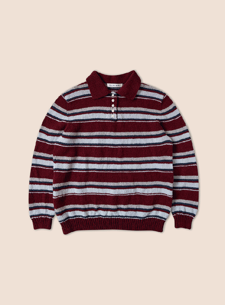 [Paper pattern] Somewhere Butter Pigment Wool Cop Stripe Knit pattern (collaboration)