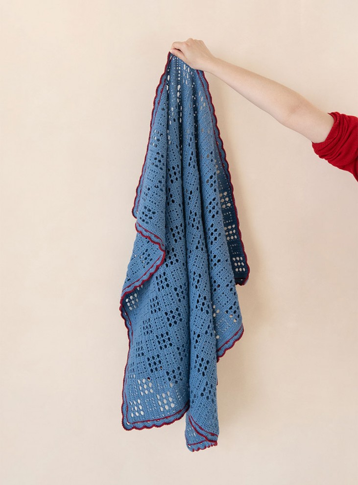 [PDF pattern] Airy Cotton Secret Garden Blanket pattern (video)
