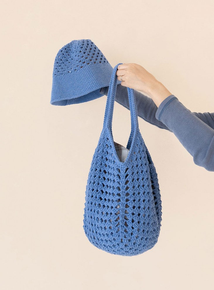 [DIY] Comd Cotton 18 Mesh Net Bag & Bucket Hat Set (Video)