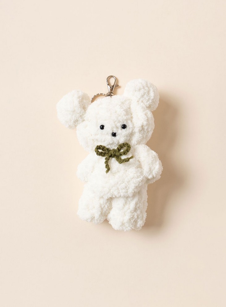 [PDF pattern] Mongsili Towel Bear Keyring pattern (video)