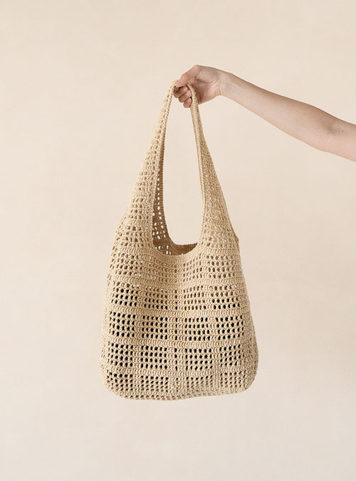 [DIY] Cupro Raffia 260 Cube Net Bag (Video)