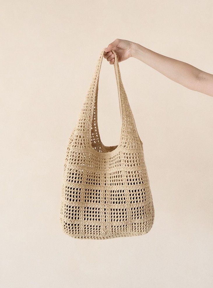 [DIY] Cupro Raffia 260 Cube Net Bag (Video)