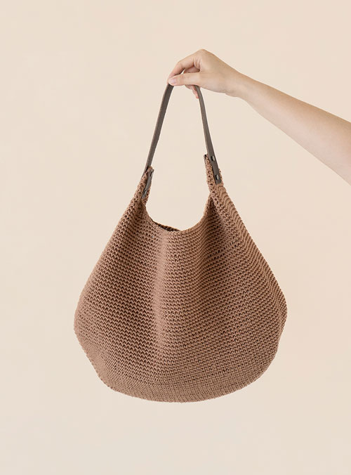[PDF pattern] Cupro Raffia 260 Dumpling Bag pattern (Video)