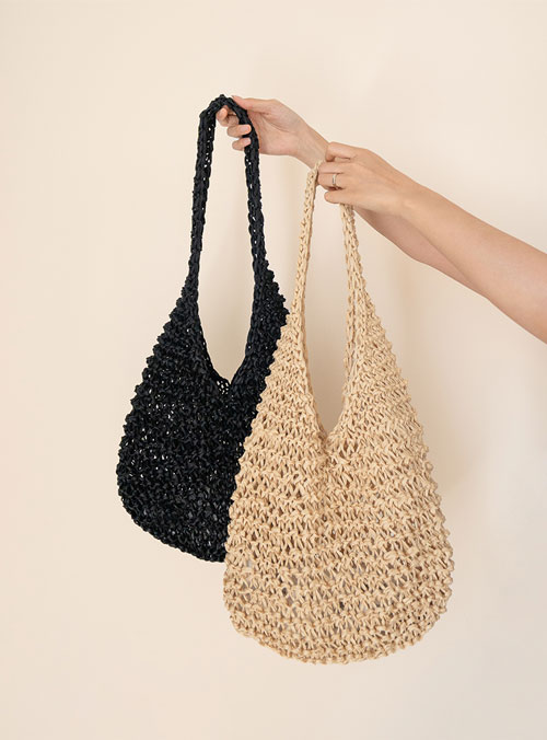 [PDF pattern] Cupro Raffia Garterway Bag (Video)
