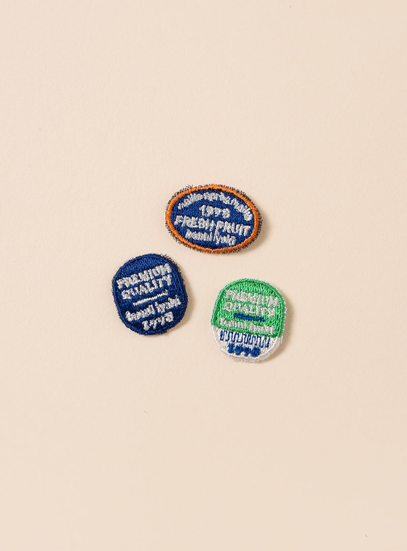 [Tags/Labels/Wappens] Fruit Sticker Embroidery Wappen
