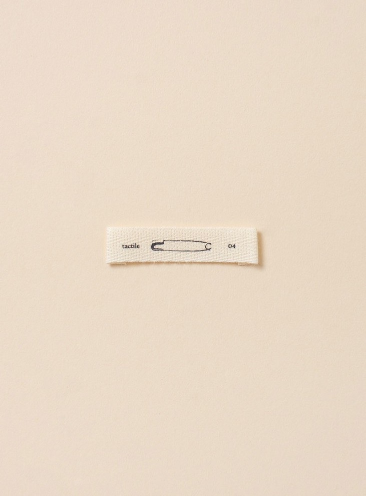 [Tags/Labels/Wappens] Safety Pin Herringbone Labels