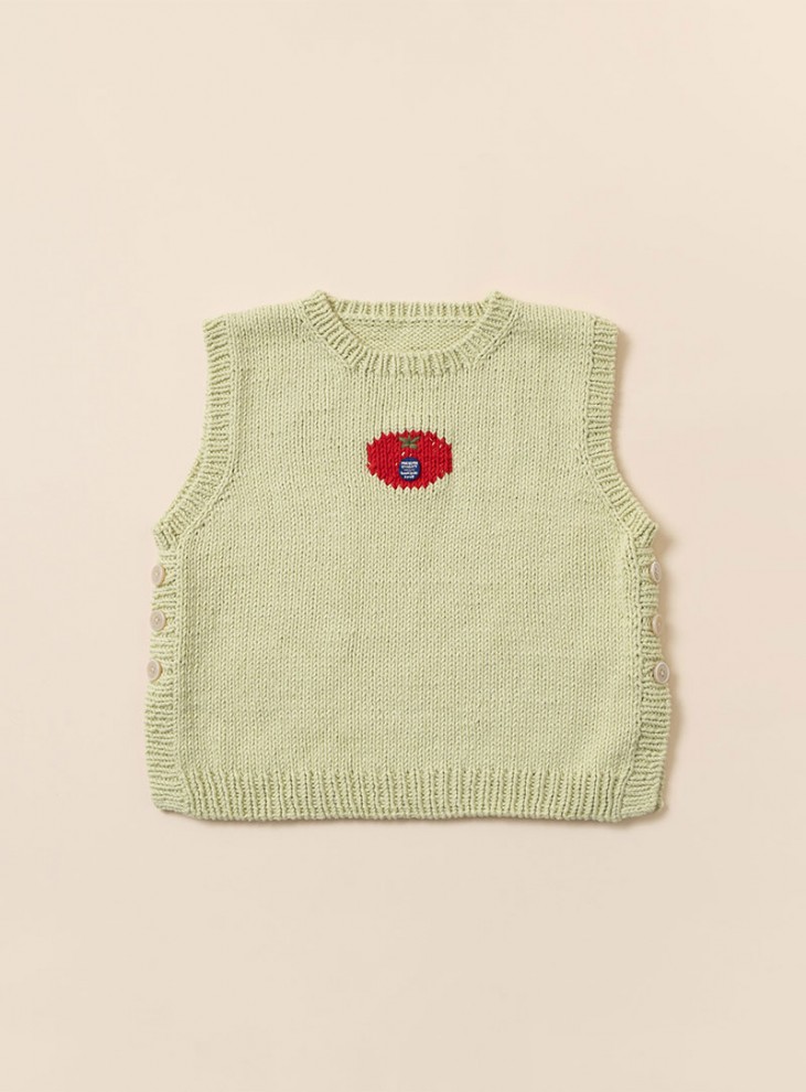 [DIY] Baby Cotton Stitch Kids Vest (Video)