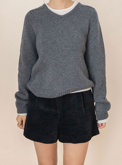 [DIY] Poe Wool & Milky Way Merino Saddle V-neck